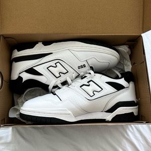 New Balance 550 in white and black